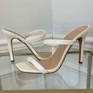 Elegant White Stilettos